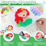 Mardo 1400 Perles à Repasser de 10 mm Pour Enfants, Perles à Emboîter XL avec Boîte de Rangement, Plaques de Perles à Repasser, 