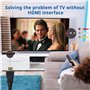 Yiany Câble HDMI vers 3RCA 1080P HDMI mâle vers RCA Audio Video AV Adaptateur Convertisseur Câble pour HDTV DVD