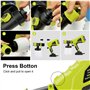 Pistolet à Peinture, DEWINNER Pulvérisation de 550W, Débit réglable à Réservoir de 1000ML Détachable, électrique 3 nozzles Débit