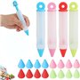 4 Pièces Stylo à Ecrire en Silicone Crème