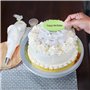 Poche a Douille Patisserie,100 Poches à Douille Jetables,6 Douilles à Douille 2 Adaptateurs 2 Ceinture, Très Approprié Pour Fair