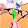 Mini Lunettes Cleaner Brosse,5 Pack Plastique Nettoyant pour Lunettes Portable Microfibre Brosse Lunettes Générique Lunettes de 