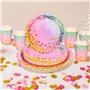 TEGOVE 176 Pièces Vaisselle Anniversaire, Kit Assiette Ann iversaire Fille Dîner Papier Anniversaire Fête Mariages Baby Shower N