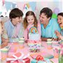 TEGOVE 176 Pièces Vaisselle Anniversaire, Kit Assiette Ann iversaire Fille Dîner Papier Anniversaire Fête Mariages Baby Shower N