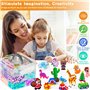 UCAMP Perles à Repasser Kit,11500 Fusible Perles(5mm),Kit de Perle A Repasser avec boîte de rangement,Kit de Fusible Perles Bric
