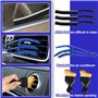 KIMIGO 36pcs Brosse Nettoyage Voiture,Brosse de Jante Voiture,Kit de Lavage de Voiture,Kit de Brosse Nettoyage Voiture Interieur