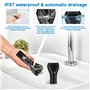 UCAMP Râpe Ponceuse Pieds Electrique,Kit de Pédicure Professionnel Anti-callosités,Râpe à Pieds Étanche Portable pour Peau Morte