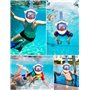 KIMIGO Masque de Plongée Enfants Intégral,Masque Snorkeling Plein Visage 180°HD Anti Buée Anti Fuite pour Kinds Système de Jouet