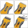 40 Lame Grattoir de Rechange en Carton de Qualité Supérieure, Haute Qualité Lames de Antirouille Acier Inoxydable pour Fenêtre/S