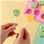 DOANTE 50 Pièces Baton Sucette Pop Cake,Bâtonnets De Sucette,Batonnet Cake Bâtonnets en Papier,Bâtons de Sucettes Cake Pop Stick