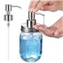 1 Piece Pompe Savon, Tête de Pompe avec Tuyau, Embout de Rechange en INOX pour Distributeur Savon Liquide Standard 28/400, à Fin