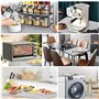 1Pcs Tapis Silicone Cuisine 30x40cm,Plaque Silicone,Antidérapant Tapis de Table Silicone,Set de Table,Apis en Silicone Antiadhés