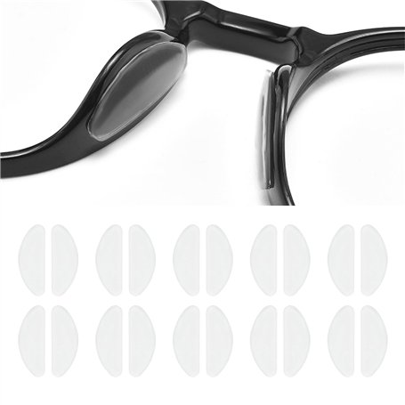 KMKANPO 10 Paires 15mm Forme de D Plaquettes de nez