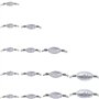 Plomb de pêche avec Émerillons Fishing Plomb Accessoires de pêche en Plomb - 1set(10g/15g/20g/ 30g) Plomb Sinkers de Pêche pour