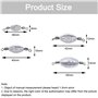 Plomb de pêche avec Émerillons Fishing Plomb Accessoires de pêche en Plomb - 1set(10g/15g/20g/ 30g) Plomb Sinkers de Pêche pour 