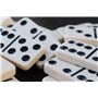 Jeu de Dominos de 28 pièces pour Enfants et Adultes dans Un étui Individuel Robuste en Bambou laqué avec Fermeture magnétique et