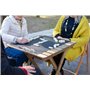 Jeu de Dominos de 28 pièces pour Enfants et Adultes dans Un étui Individuel Robuste en Bambou laqué avec Fermeture magnétique et