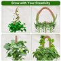 weiclianhp Tuteur MonsteraPlante Grimpante 125cm Pliable avec Attaches Torsadées - Support Durable pour Monstera, Jardin et Inté