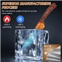 Set Couteaux de Cuisine 7 Pièces avec Porte Couteau Professionnel - Lames Acier Inoxydable Aiguisées, Manches Ergonomiques Antid