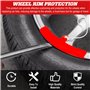 Kit de Demonte Pneu Moto 3pcs 30cm - Outils en Acier au Manganèse avec 4 Protèges Jantes - Levier de Pneu Manuel pour Moto, Voit