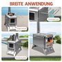 WUDLEP Poêle à bois portable en acier inoxydable pour tente, camping, extérieur, argenté