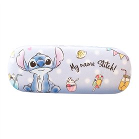 KATVVYE Étui à lunettes rigide avec tissu - Motif dessin animé Stitch - Pour garçons et filles