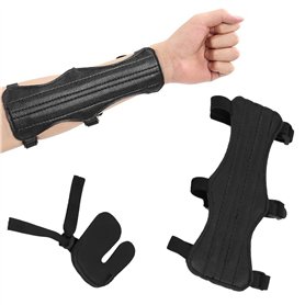 Kajkey® Protège-Bras de Tir à l'Arc Réglable Avec Protection des Doigts et Garde-Bras