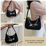 YZROHYI Petit Sac à Main Vintage,Sac Bandoulière Y2k,Sac Noir,Sac à Main Tendance Femme,Shoulder Bag Women,Sac à Bandoulière Des