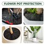 YZROHYI 2 Pièces Grille Protection Plante Chat,Protege Pot de Fleur Chat,Grille Plante Découpable,Garde-Sol pour Pot de Plantes,