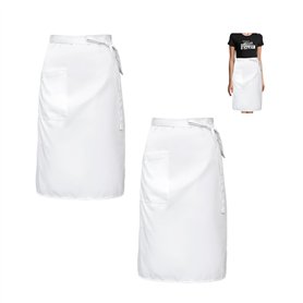 YZROHYI 2 Tablier Serveuse Blanc