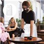 YZROHYI 2 Tablier Serveuse Blanc,Tablier Barman Long Avec Poche,Tablier Serveur Restauration,Tablier Boulanger Homme,Tablier Pat