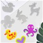 YZROHYI Lot de 15 Plaque Perle a Repasser 5 mm,Support Transparent Perle à Repasser Animal,Panneaux PerforéS Pour Perles,Kit Art