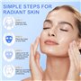Lot de 6 masques de collagène bio pour la nuit, anti-âge, anti-rides, masque facial anti-rides, masque de nuit hydratant