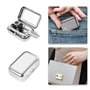 Mini cendrier portable carré en métal avec couvercle pour intérieur ou extérieur