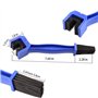 Shallho Lot de 4 outils de nettoyage pour chaîne de vélo - Brosse de lavage pour chaîne de moto - Pour motos, vélos, VTT