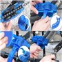 Shallho Lot de 4 outils de nettoyage pour chaîne de vélo - Brosse de lavage pour chaîne de moto - Pour motos, vélos, VTT