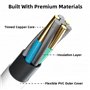 Câble iPhone 1M Lot de 2 Cable iphone charge rapide Certifié MFi Chargeur iphone Lightning vers USB Original Ultra Résistant Cab