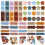 PIWOSGOL Étiquettes Faites Main Étiquettes Cuir PU 50 pièces