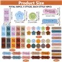 Étiquettes Relief Fabriquées Main avec Trous pour Tricot et Croche