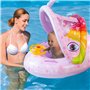 Bouee Piscine Enfant, Bébé Siège De Piscine, Bouée de Natation avec Volant Flotteur de Piscine, avec Parasol Amovible UPF 50+ Bo