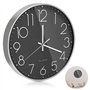 Pofgwjz Horloge Murale Design Moderne 30cm (12 Pouces)
