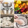 Refroidisseur de cuisine 3pcs, refroidisseur en acier inoxydable avec poignée, kit refroidisseur de cuisine micropore (16/22/28 
