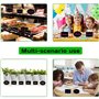 Mini Ardoise Tableau Noir Lot de 30, Panneau D'affichage avec 3 Stylo Tableaux Noirs sur Chevalets en Bois, pour Buffet TABLES M