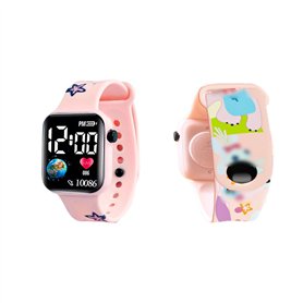 HOAQPPOY Stitch Montre LED Digitale