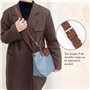 POFIBO Bandouliere pour Sac pour Longchamp - Sangle pour Sac avec 2 Adaptateurs pour Bandoulière, Bandoulière Réglable pour Sacs