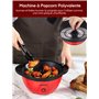 FOHERE Machine à Pop Corn, Machine a Pop Corn 3,5 L Pour la Maison, Popcorn Machine électrique Avec Sucre et Huile, Revêtement A