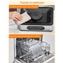 FOHERE Déshydrateur Alimentaire, Déshydrateur en acier inoxydable 420W, 5 Plateaux Réglables en Hauteur, Contrôle de Température