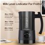Mousseur à Lait Electrique 4 en 1, 350ml Mousseur de Lait Automatique avec Contrôle Intelligente de Température Mousseur, Lait C