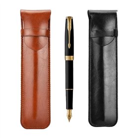 Zhenp 2 Pièces Étui à Stylo en Cuir Rétro