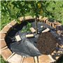 1x10m Toile de Paillage Anti Mauvaises Herbes, Tissu Paysager à Haute Perméabilité à l’Eau Anti, Anti Mauvaises Herbes Indéchira